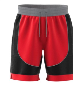 Men's Creator 365 Casual Style Shorts High Quality 100% Cotton Breathable Mesh <b>Red</b> Black Custom Logo Solid Gym Use Washed Plain - Product Image 1