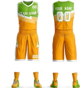 Conjuntos de uniformes de baloncesto sublimados personalizados Características transpirables y de talla grande para pedidos grandes y equipos - Product Image 4