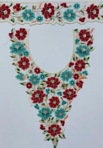 Parches de encaje de cuello de tela de red bordada étnica india de moda para ropa de Boutique trajes de trabajo vestidos Kurti blusa Decoración - Product Image 3