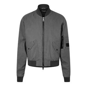 Blousons aviateur pour hommes avec fermeture éclair sur le devant, coque élégante résistante à l'eau, doublure douce et bords côtelés pour une utilisation confortable en toute saison - Product Image 1
