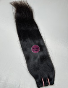 Extensiones de cabello humano sin procesar, paquete recto natural, extensiones de cabello humano indio crudo - Product Image 2