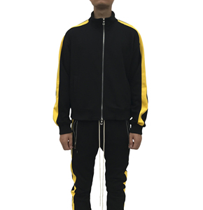 Ropa de entrenamiento de alta calidad, venta al por mayor, chándal con cremallera para hombre, logotipo personalizado, el mejor diseño, ropa deportiva de moda, chándal con cremallera para hombre - Product Image 2