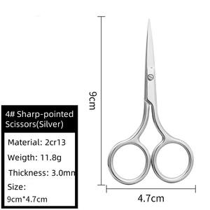 Instrument de beauté exclusif en acier inoxydable pour le soin des ongles, lame d'outil de pédicure aiguisée, ciseaux pour cuticules, ongles et sourcils, Pakistan - Product Image 2