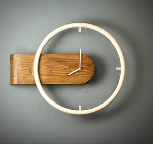 RUSTIC CUSTOMIZED WOODEN WALL CLOCK FOR ELEGANT HOME DECOR MODERN Bamboo <b>Body</b> with Natural Rosh for Wedding Occasions - Product Image 3