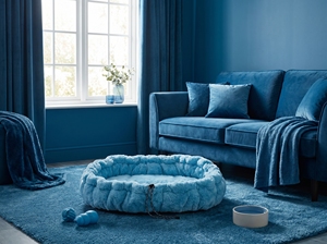 Modern <b>Small</b> Oval Transforming Pet <b>Bed</b> (Faux Fur All Seasons) - Product Image 3