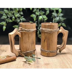 Mug en bois écologique fait à la main, tasse à boire en bois naturel pour une vie durable - Product Image 4