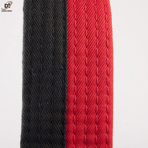 Darrib Impex Cinturones BJJ de calidad premium Nueva llegada Negro Rojo Color contrastante Impreso Logo Artes marciales Equipo deportivo para Karate - Product Image 5