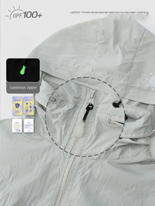 Chaqueta de Pesca de Nailon con Capucha y Protección Solar UPF 100 Personalizada para Hombre, Venta al Por Mayor - Product Image 3