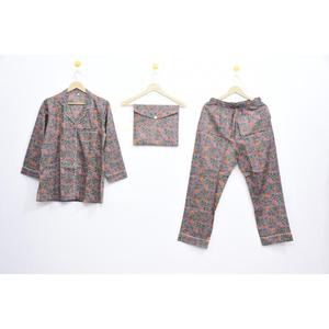 Conjunto de Pijama de Algodón para Mujer, Precio al por Mayor Premium, Estilo Boho, Ropa de Dormir Cómoda para Mujer - Product Image 1