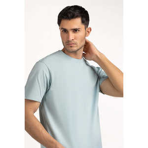 Camisetas Básicas 100% Algodón, Diseño Liso, Estampado Gráfico, Tejido de Punto de 240 Gramos, Modelo MN-TS-SS25-003 - Product Image 2