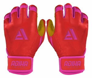 Gants de frappe de baseball avec une adhérence et un confort améliorés, gants de frappe en cuir respirant pour de meilleurs swings, fabriqués par Adiha Impex - Product Image 1