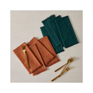 Serviette de table pure lavable en machine pour hôtel 100% coton biologique mousseline certifiée écologique serviettes de table souples de luxe - Product Image 6