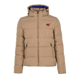 <b>Men's</b> Fashion Puffer Jacket for Winter Solid Color Comfortable for Outdoor Use <b>Top</b> Selling Hooded Collar - Product Image 1