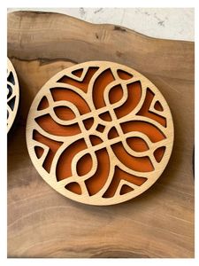 Sous-verre personnalisé en pierre carrée Mdf avec panneau dur de sublimation 3.75 écologique moderne avec sous-verre arrière en liège - Product Image 4