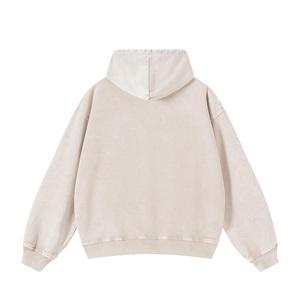 เสื้อฮู้ดแบบสวมหัวผ้าคอตตอน100% ซักได้ใส่ได้ทั้งชายและหญิงผ้าฟลีซมีตัวอักษรระบายอากาศใส่กระเป๋าไซส์ใหญ่พิเศษสำหรับฤดูใบไม้ร่วง - Product Image 6