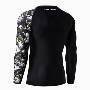 Camisa de compresión para hombre Top Sublimación Impreso Camo Sleeve Sports Baselayer Quick-Dry Rash Guard Hecho de 100% algodón - Product Image 2