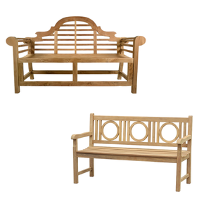 Banco Marlborough ecológico, bancos de madera de teca maciza, Banco de jardín y patio, muebles de exterior de Indonesia - Product Image 3