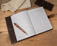 Papier ligné/non doublé reliure à coudre rechargeable A5 ligné sans acide sans bois journal intime sans bois bloc-notes pour journaux en cuir