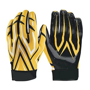 Guantes de fútbol americano Cortes personalizados y superposiciones de impresión 3D de color para un mayor soporte para guantes de fútbol americano - Product Image 3