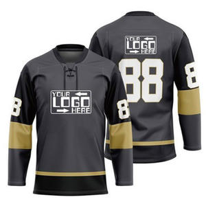 Maillots de hockey sur glace respirants pour hommes personnalisés en gros avec logo personnalisé cousu Leocor Sports quantité minimale de commande de marque personnalisés 10 pièces - Product Image 4