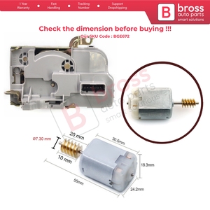 BGE672 Door Central <b>Control</b> Lock Actuator FC280 <b>Motor</b> 7.30 mm Dia Gear 20 mm Shaft for 207 - Product Image 5