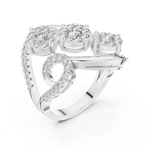 แหวนหมั้นเพชรทรงกลมวินเทจทองคำโรสโกลด์ 14K สำหรับผู้หญิง |   ของขวัญแต่งงาน |   ทองชุบเคลือบทองคำแท้รับรองโดย IGI - Product Image 5