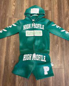 ชุดวอร์มลำลองสำหรับผู้ชายผ้าคอตตอนสีพื้นใส่สบายชุด100% แบบลำลองสำหรับฤดูหนาว - Product Image 2