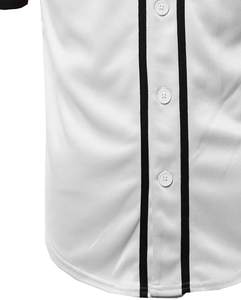 Maillots de baseball à manches courtes OEM T-Shirt uniformes de softball en polyester bon marché broderie boutonné col rond vêtements de sport imprimés - Product Image 3