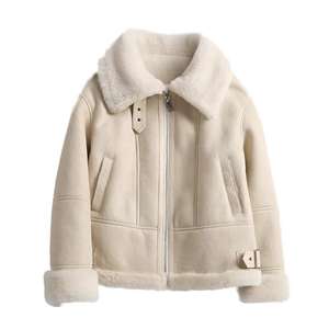 <b>jacket</b> for <b>men</b> Sheepskin Hot Selling <b>Jacket</b> For <b>Men</b> Bomber Leather <b>Jacket</b> Premium Genuine Sheepskin Sherpa Shearling Faux Fur - Product Image 6