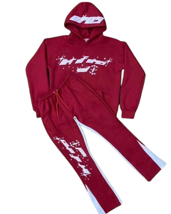 Survêtement sérigraphié pour garçons et filles Survêtement en coton fermeture à glissière complète et fermeture éclair Pantalon Flayer - Product Image 1