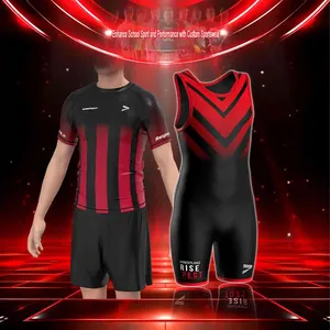 เสื้อกีฬาผู้ชายเสื้อเจอร์ซีย์ – พิมพ์ลายพัฟและเป็นมิตรต่อสิ่งแวดล้อมผลิตตามสั่ง OEM ขายส่ง - Product Image 1