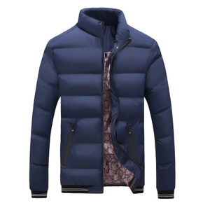 Año Nuevo 2026, venta al por mayor, chaqueta de exterior acolchada con burbujas personalizada para hombre, chaqueta con capucha y cuello levantado, acolchada impermeable de invierno para hombre - Product Image 1