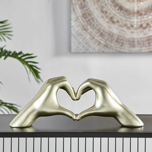 Nueva escultura de Metal con acabado plateado hecho a mano para decoración del hogar para habitación de Hotel restaurante Decoración de mesa de lujo escultura de uso - Product Image 2