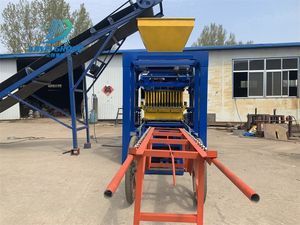 QT4-24 berkualitas tinggi mesin pembuat blok otomatis termasuk mesin Host, <span class=keywords><strong>Mixer</strong></span> dan sabuk konveyor produk terlaris - Product Image 4