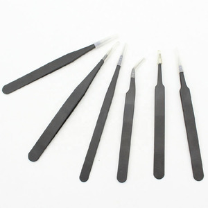 Professionnel 5 pièces bleu fibre pointe incurvée isolation cils pince à épiler 45 90 degrés botte Volume Extensions de cils - Product Image 1