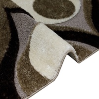 Tapis d'extérieur en polypropylène à effet 3D, tissage turc, antidérapant, pour voiture, design moderne, fabriqué en Turquie