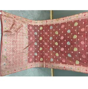 Saris classiques Rajbhog très demandés, texture riche, motifs traditionnels indiens pour femmes, séchage rapide, mélange de brillance compétitif, assortiment complet - Product Image 1