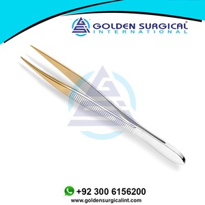 Professional Swiss <b>Grip</b> Eyebrow Tweezer Set LED Light Source Flat Square Sharp Point Tips Steel <b>Hair</b> Removal Tool Set of 3 - Product Image 6