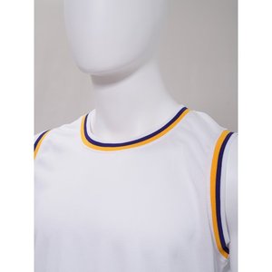 Fashion <b>White</b> Basketball Tank Tops Summer Trend Custom Name Team Name <b>Men's</b> Sports <b>Vest</b> Sleeveless Round Neck - Product Image 4