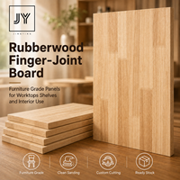 Planche en bois de caoutchouc à joint en dentelle sur mesure pour comptoirs, marches d'escalier, étagères et menuiserie intérieure