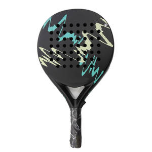 Raquettes de padel en fibre de carbone intégrale, durables, pour sports de plein air, à prix abordable, avec logo de marque professionnel imprimé. - Product Image 1