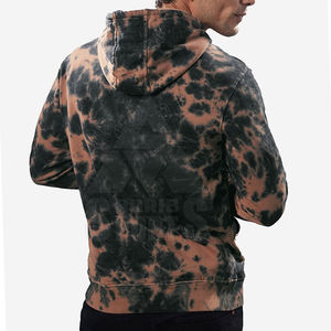 Sweat à capuche de qualité supérieure personnalisé Tie Dye Portable Best-seller avec tissu solide et dernier modèle d'impression de style - Product Image 3