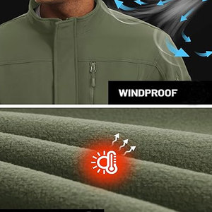 Chaquetas Softshell Personalizadas Ligeras de Alta Calidad a Precio de Mayoreo, el Mejor Diseño, Precio Económico, Chaqueta Softshell Cómoda para Hombre - Product Image 6