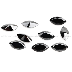 Diamant Noir Fantaisie Naturel Opale en Gros, Coupe Marquise 3x2 mm, Diamant Calibré Non Monté pour Bague Personnalisée, Pendentif et Bijoux - Product Image 4