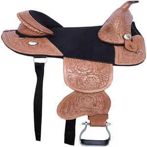 Sella per cavallo senza cavallo occidentale resistenza americana logo personalizzato accessori per attrezzature per l'equitazione tutti gli sport all'aria aperta stagionali
