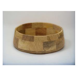 Bol de service en bois de qualité supérieure avec texture lisse, idéal pour les collations des enfants, les soupes, les salades et les repas à la maison et au restaurant. - Product Image 1