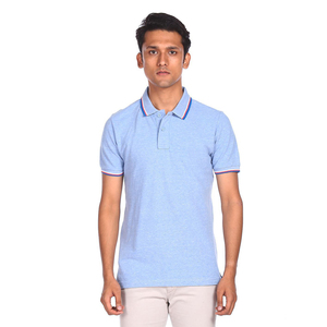 Camiseta Deportiva WAGSAM para Hombre, Manga Corta, Color Azul Claro, Transpirable, Poliéster/Algodón, Estilo Casual Tejido - Product Image 1