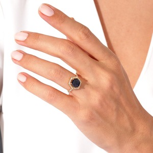 Joyería de anillo clásico para mujer, joyería de estilo bohemio de Plata de Ley 925, piedra solar, piedra preciosa, anillo hecho a mano, regalo para esposa - Product Image 4