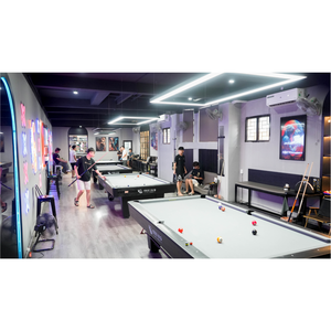 Table de billard en ardoise de 9 pieds avec système de nivellement et de résistance aux chocs élevés pour un usage professionnel personnalisable - Product Image 1