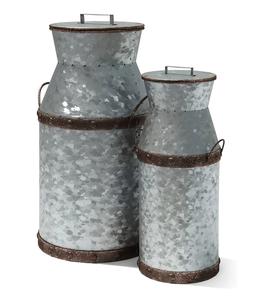 Nouveau bidon de lait vintage galvanisé avec finition oxydée, meilleure conception et qualité, bidon de stockage d'eau et de lait - Product Image 5